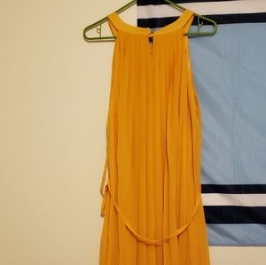 Mustard yellow new York n company  halter dress
